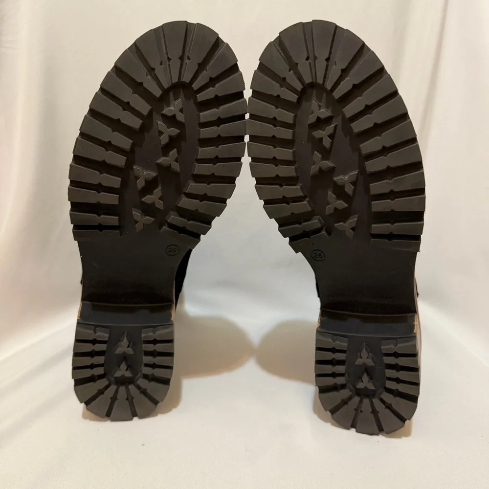 Black Suede Ankle Boots - Picture 4 of 6